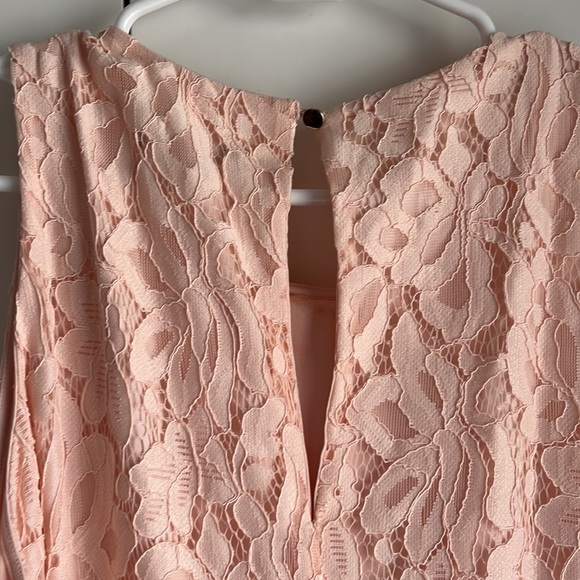 Baby pink aline lace dress - Picture 4 of 4